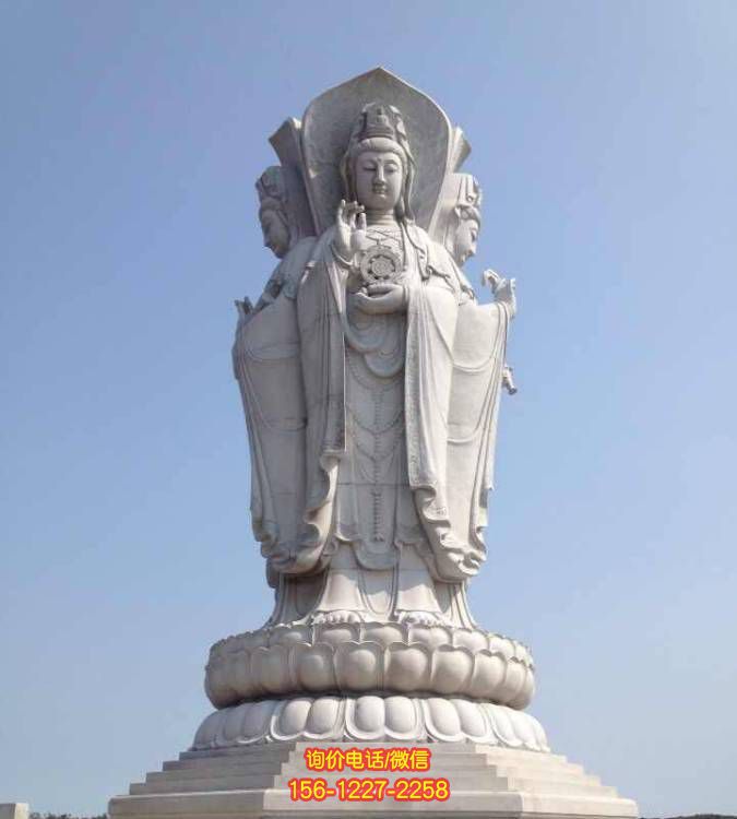 景區石雕觀音佛像雕塑，美化環境