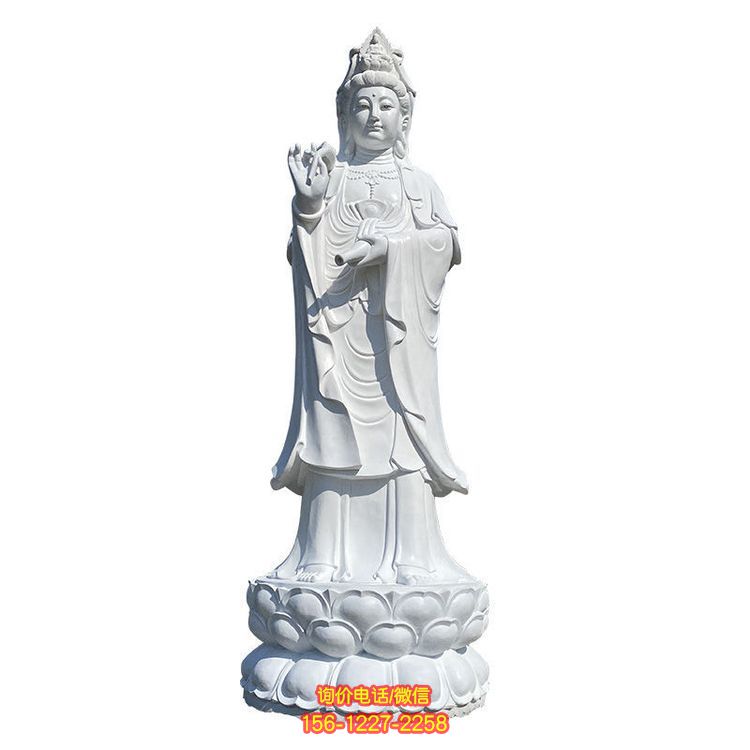 石材觀音雕塑，為景區增添獨特魅力