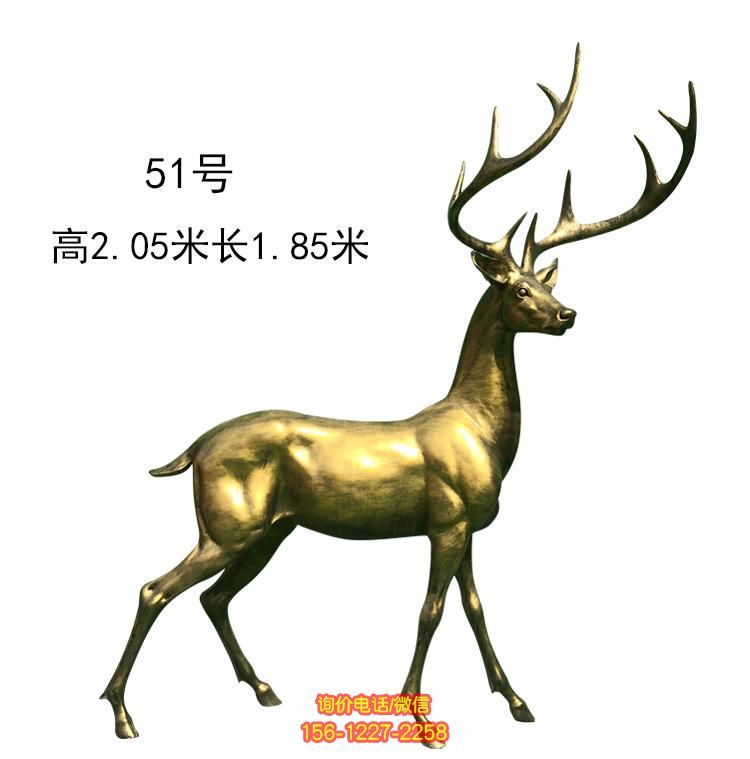 玻璃鋼雕塑梅花鹿，為庭院、小區、園林帶來清新氣息