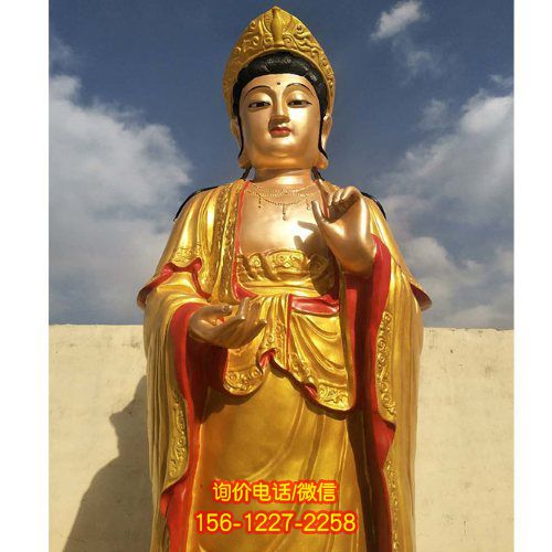 彩繪觀音雕塑，普照寺廟景區