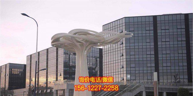 城市創意不銹鋼半空中的云朵雕塑