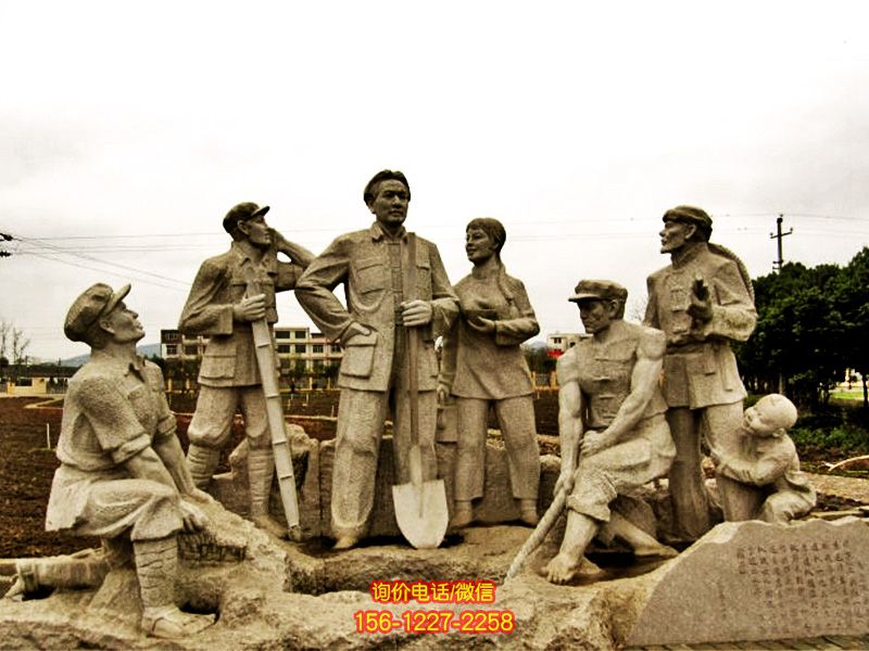 景區創意景觀不銹鋼銅雕戰士與毛澤東雕塑 景區創意景觀不銹鋼銅雕戰士與毛澤東雕塑