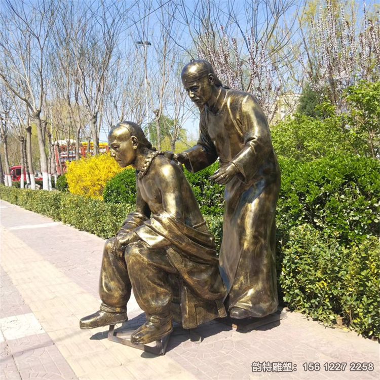 中醫拔罐雕塑02