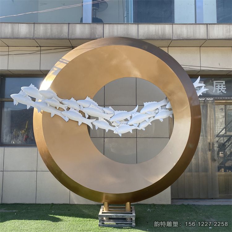 不銹鋼魚(yú)雕塑62