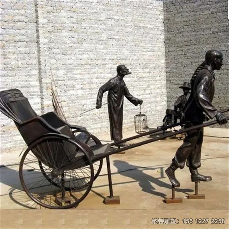 拉黃包車(chē)雕塑18 拉黃包車(chē)雕塑18