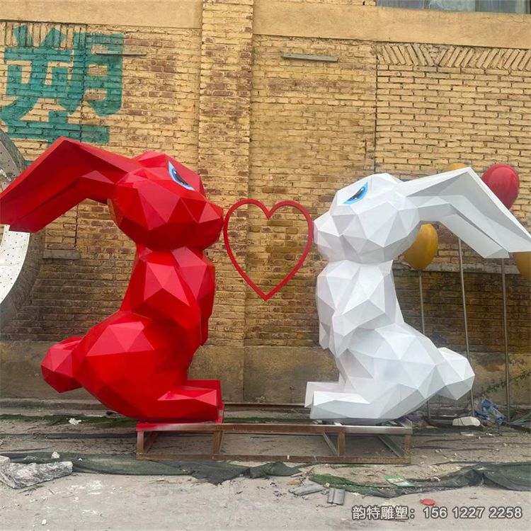 不銹鋼兔子雕塑92 不銹鋼兔子雕塑92