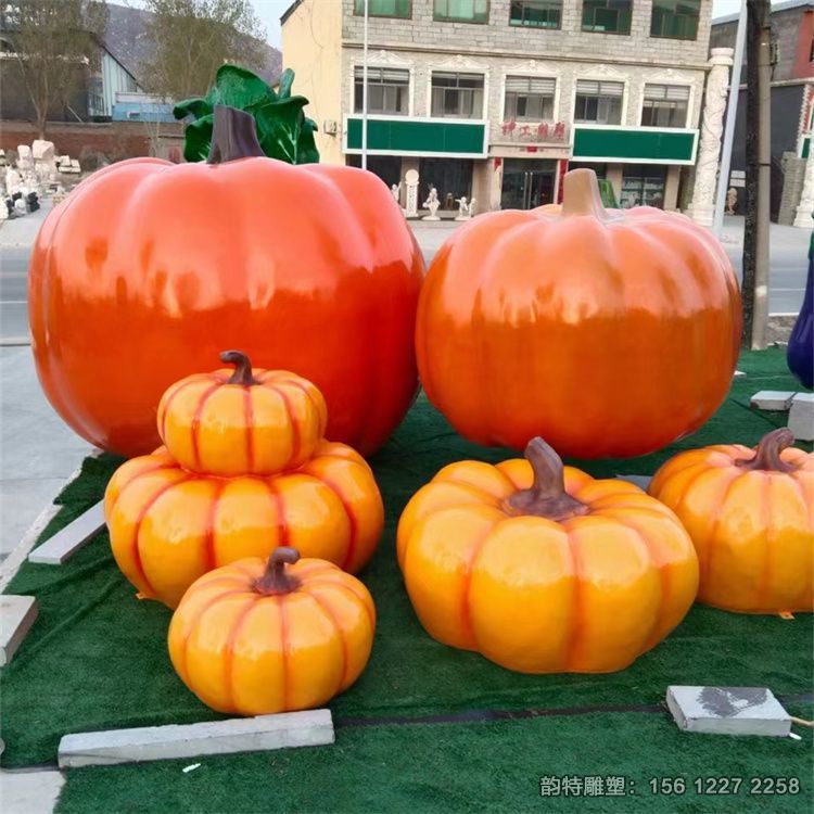 大型玻璃鋼南瓜雕塑 各種南瓜造型實(shí)拍圖