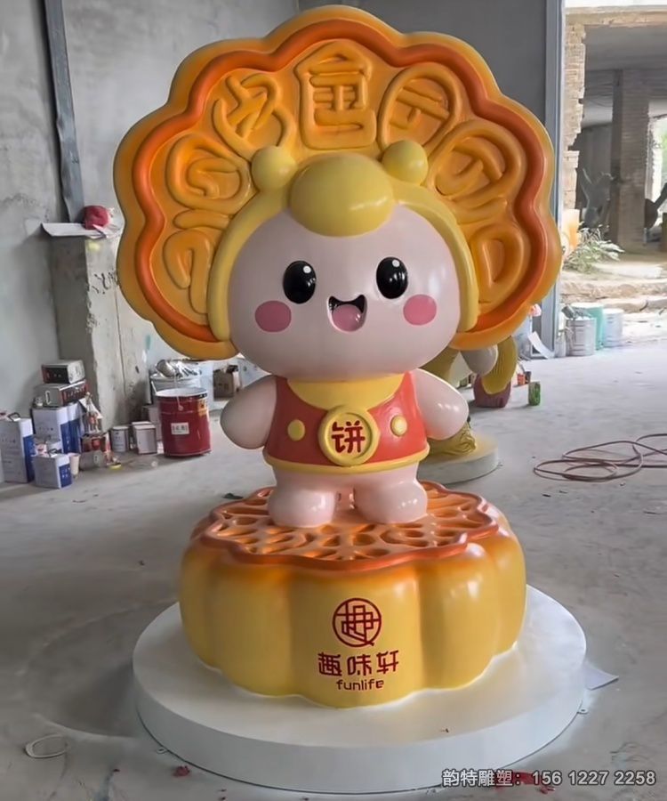 創意中秋月餅雕塑 讓商業溫度和傳統文化完成了巧妙融合